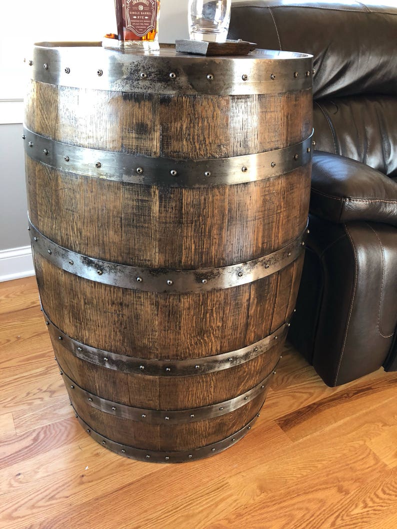 Authentic Whiskey Barrel Rustic Decor Interior And