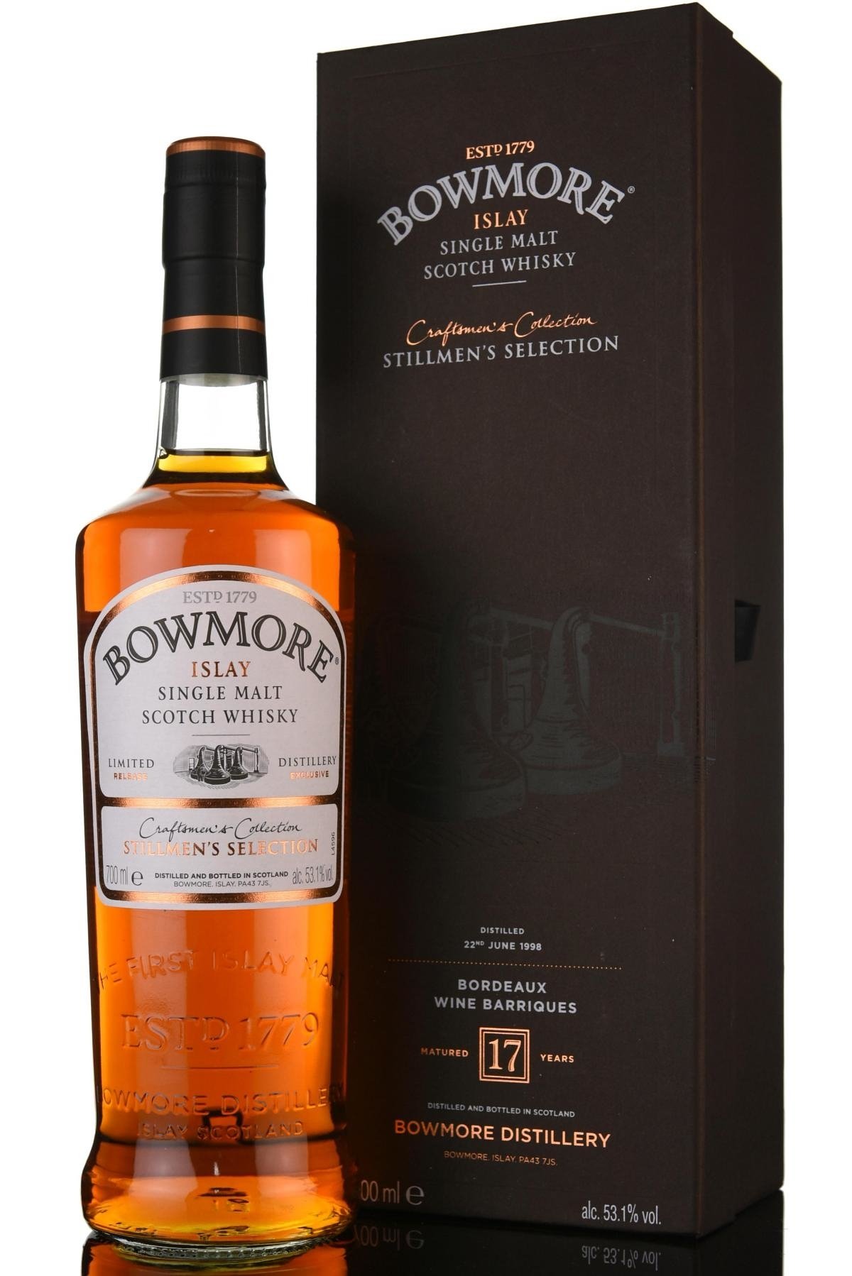 Bowmore 1998 17 Year Old Single Malt Whisky (Stillmens Selection ...