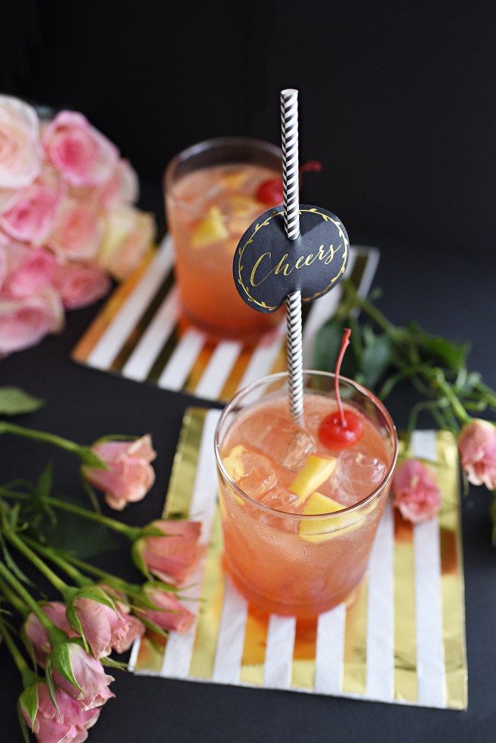 Bubbly Peach Cocktail Recipe with Alize Vodka