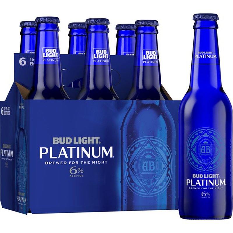 Bud Light Platinum Beer Bottles (12 fl oz)