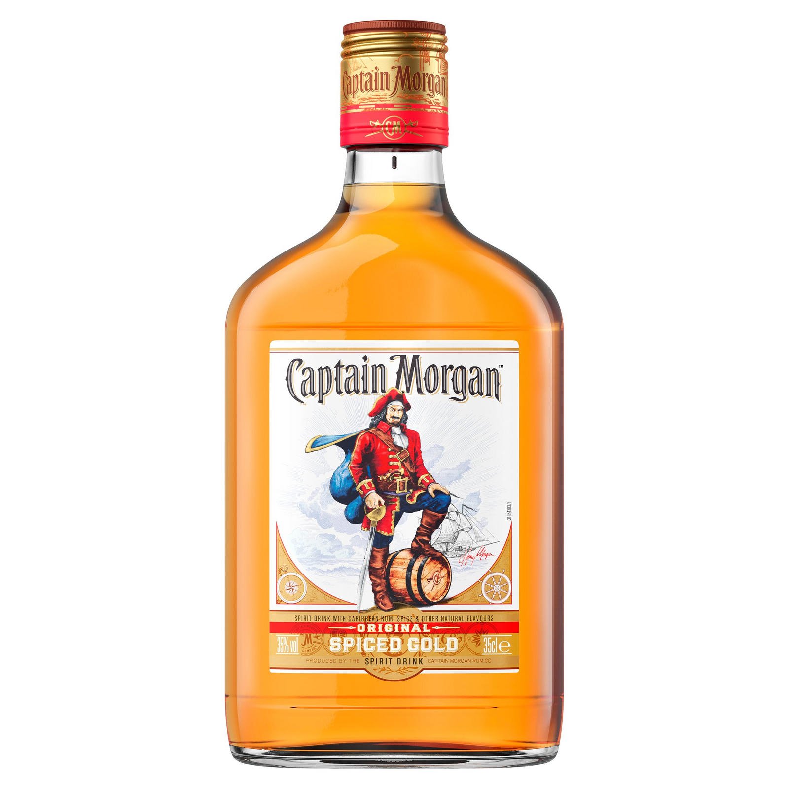 Captain Morgan Original Spiced Gold Rum Based Spirit Drink 35cl ...