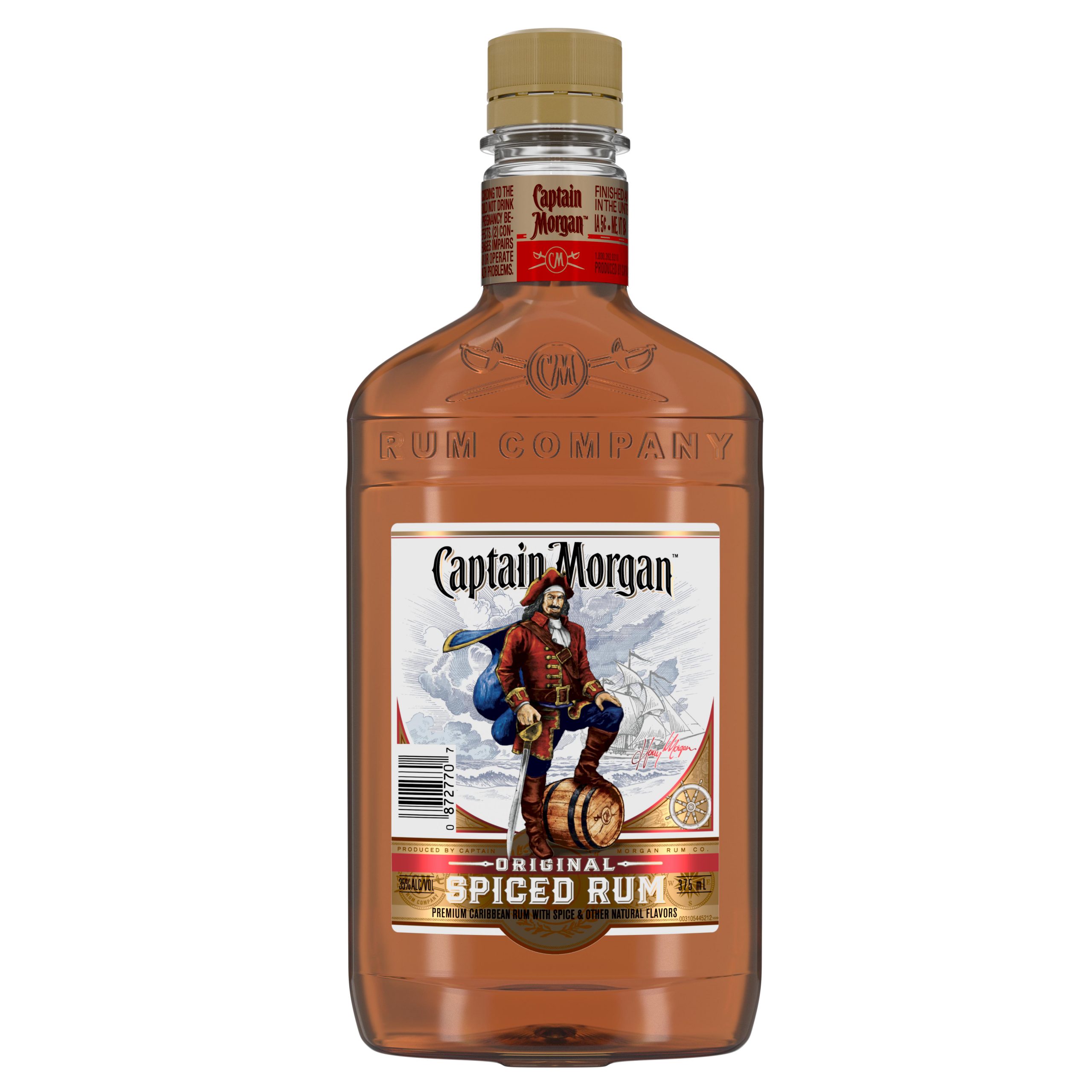 Captain Morgan Original Spiced Rum, 375 mL (70 Proof ...