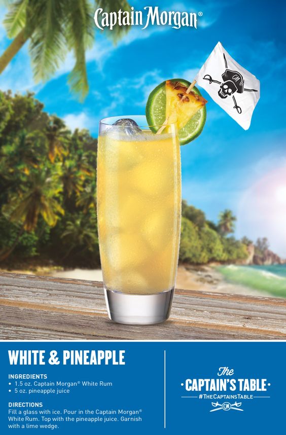 Captain morgan, Pineapple recipes and Rum on Pinterest
