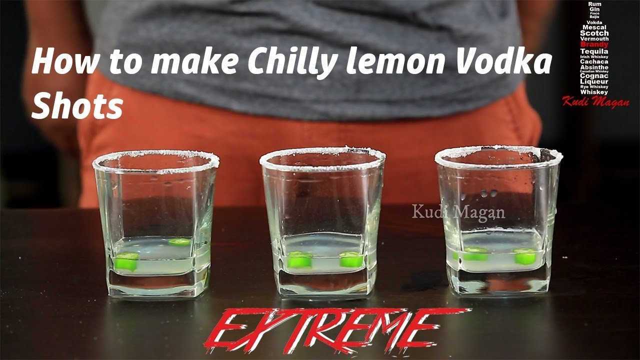Chilli lemon Vodka Shots