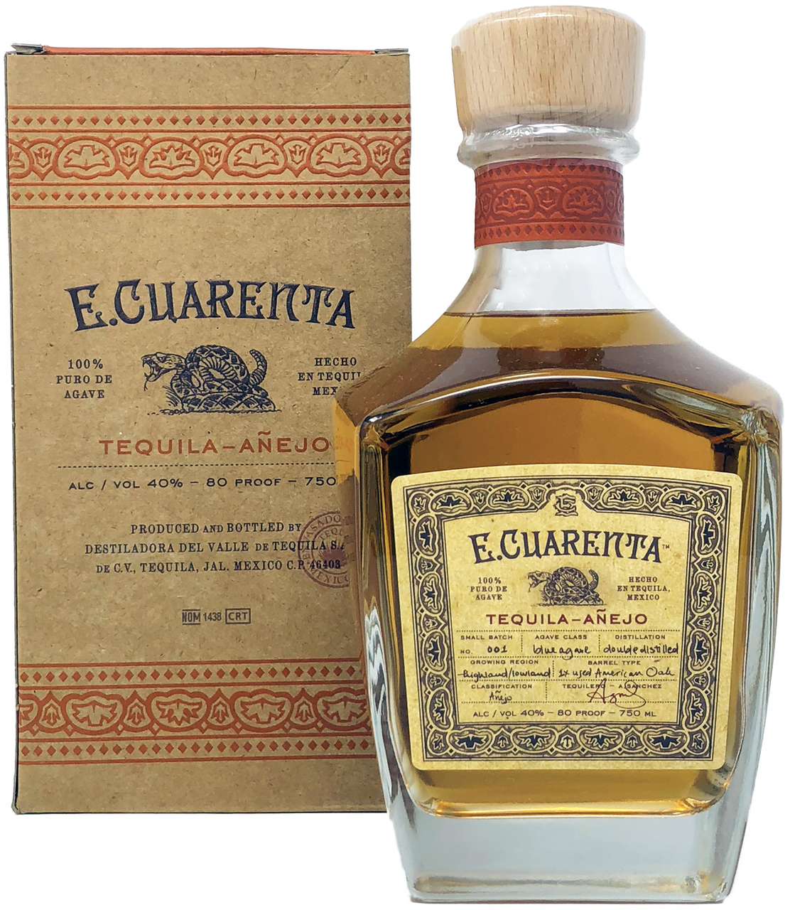 E.Cuarenta Tequila Anejo