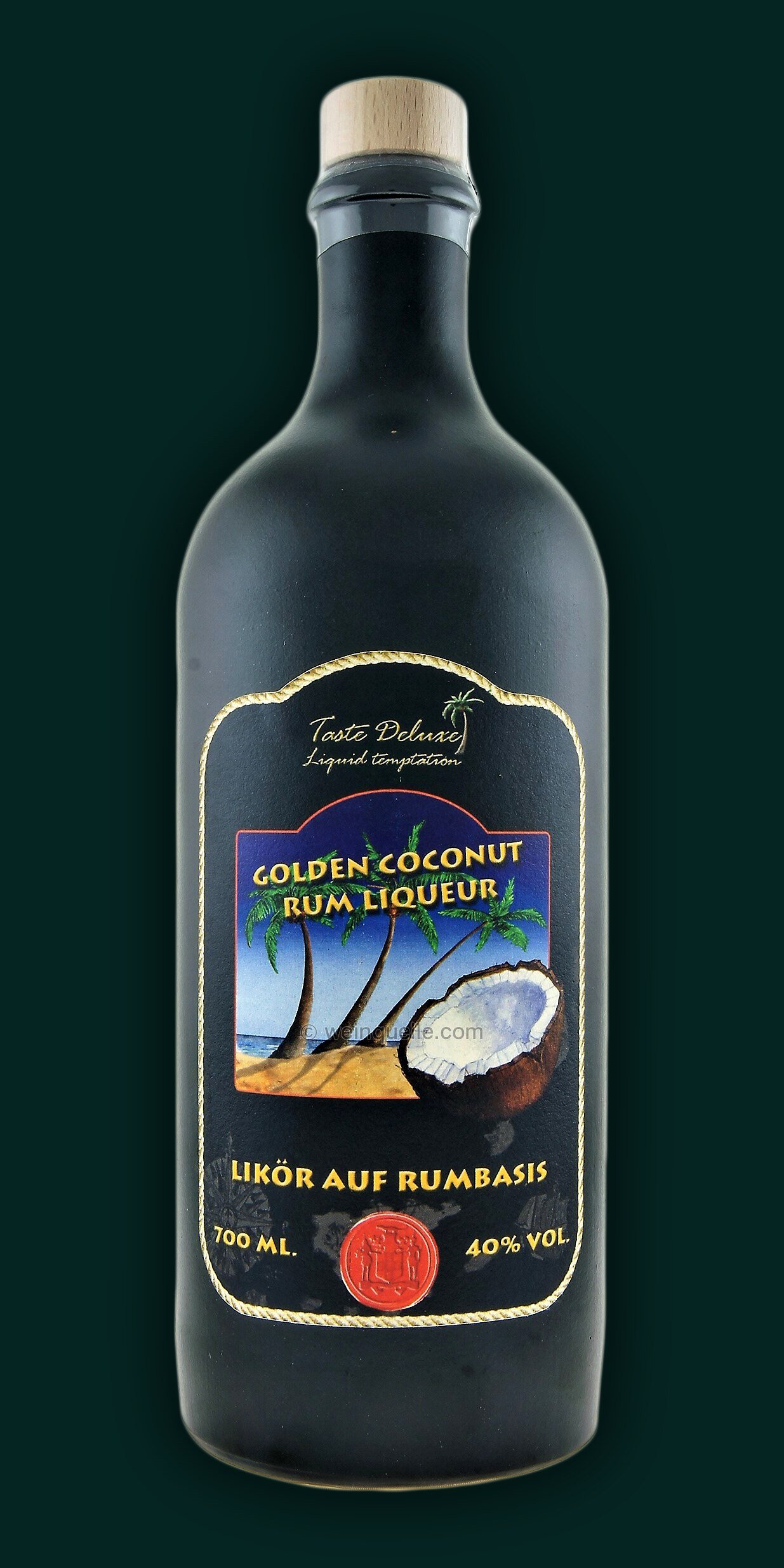 Golden Coconut Rum Liqueur Taste Deluxe Steingutflasche ...