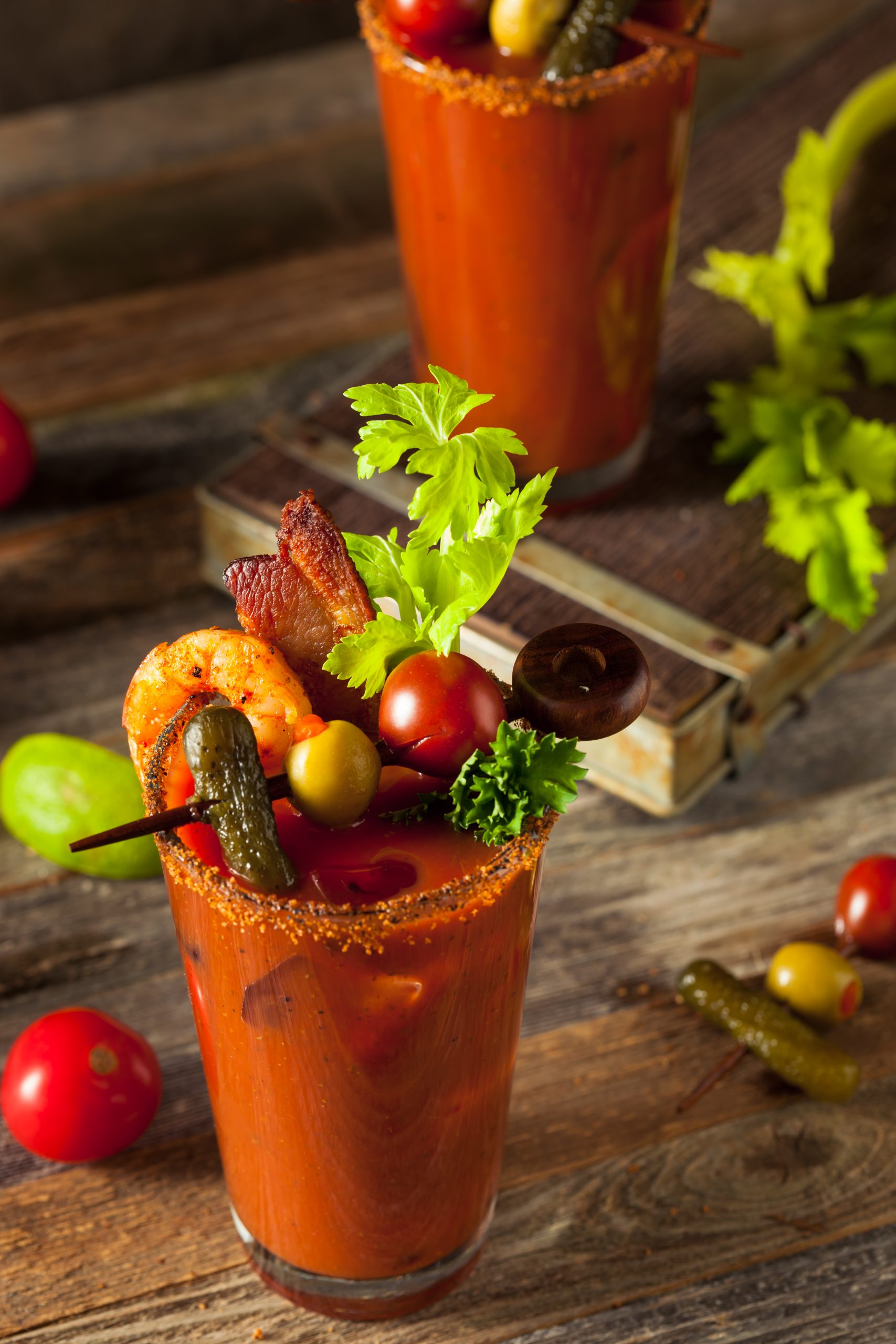 Homemade Bacon Spicy Vodka Bloody Mary â F