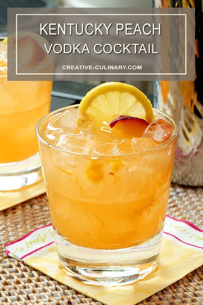 Kentucky Peach Vodka Cocktail