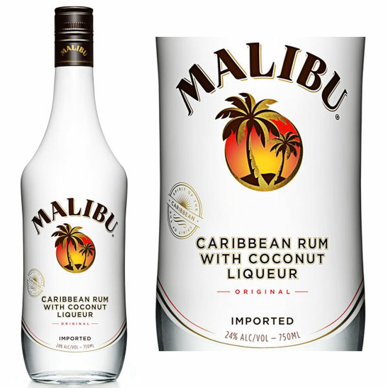 Malibu Original Caribbean Rum With Coconut Liqueur 750ml