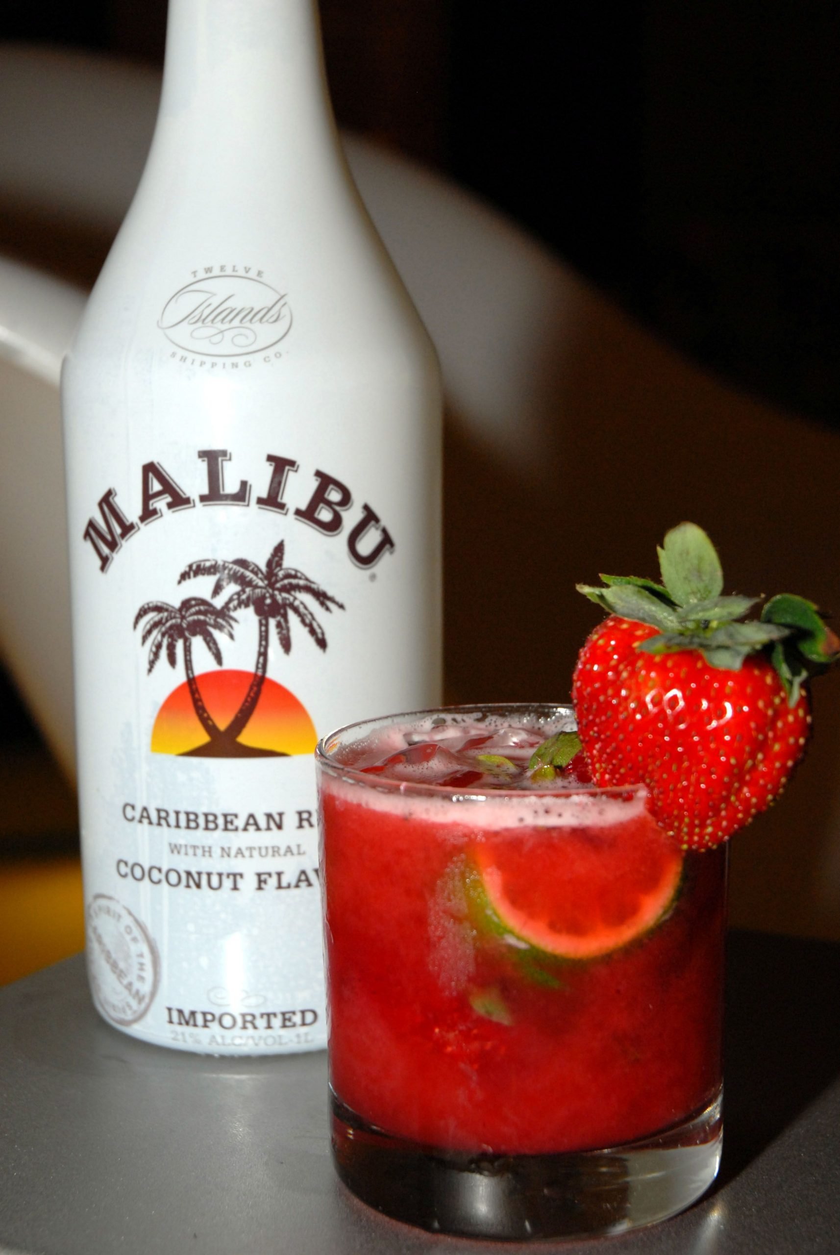 Malibu, plus a shot of spiced rum, a shot of tequila add ...
