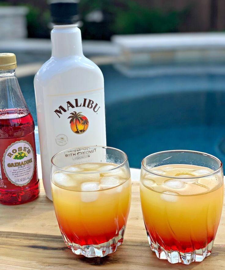 Malibu Sunset Cocktails