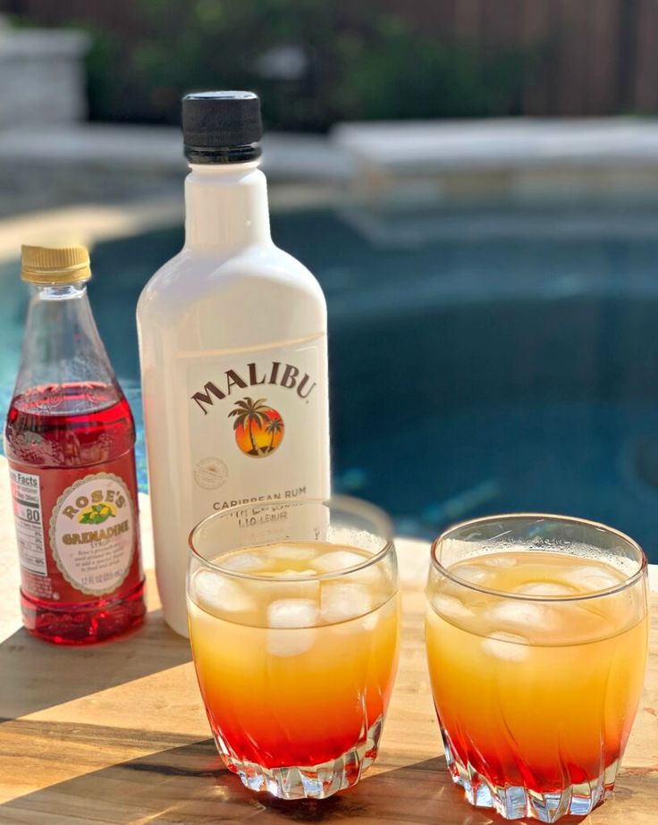 Malibu Sunset Cocktails