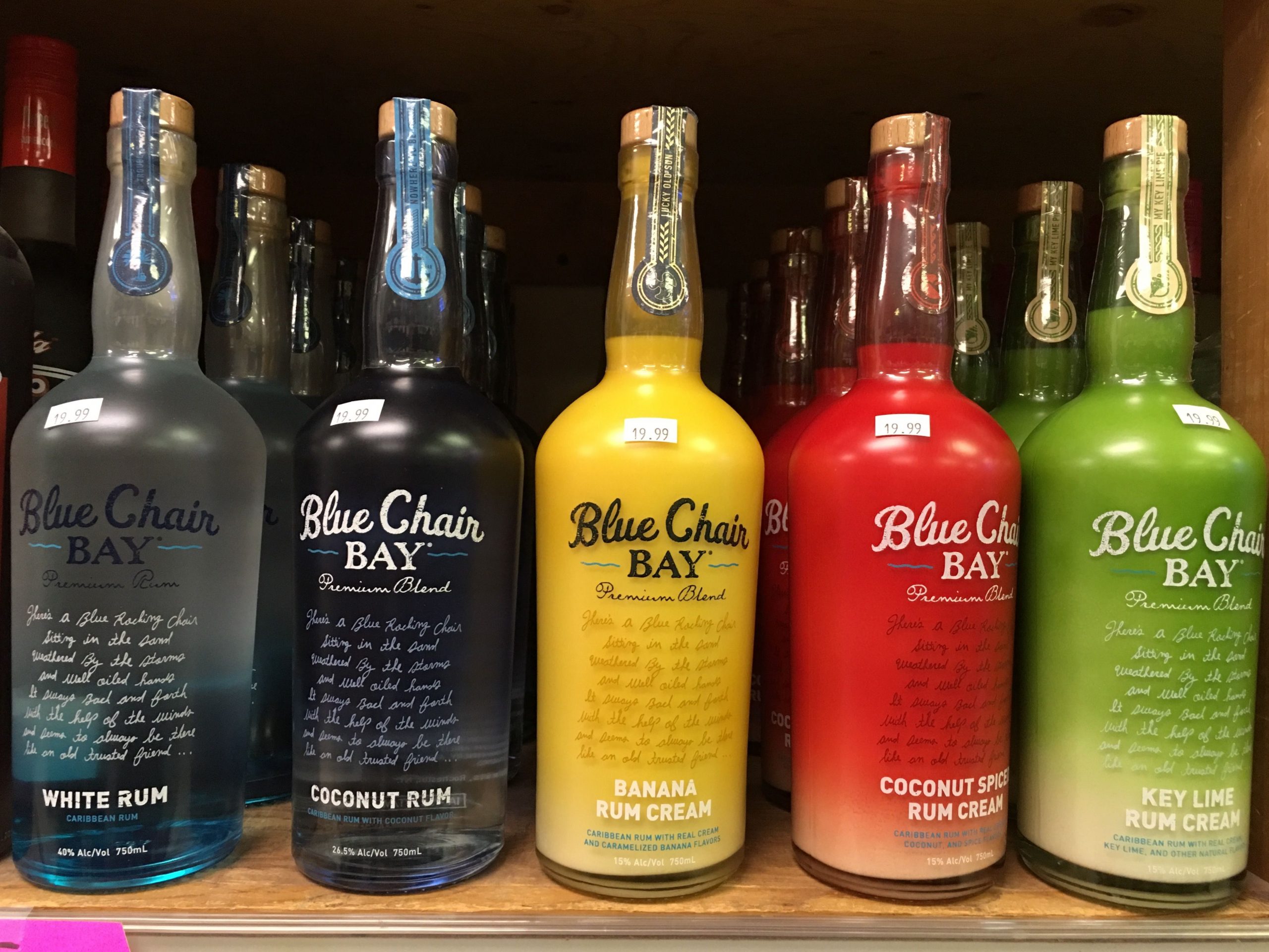 Now In Stock Kenny Chesney Blue Chair Rums And Rum Creams ...