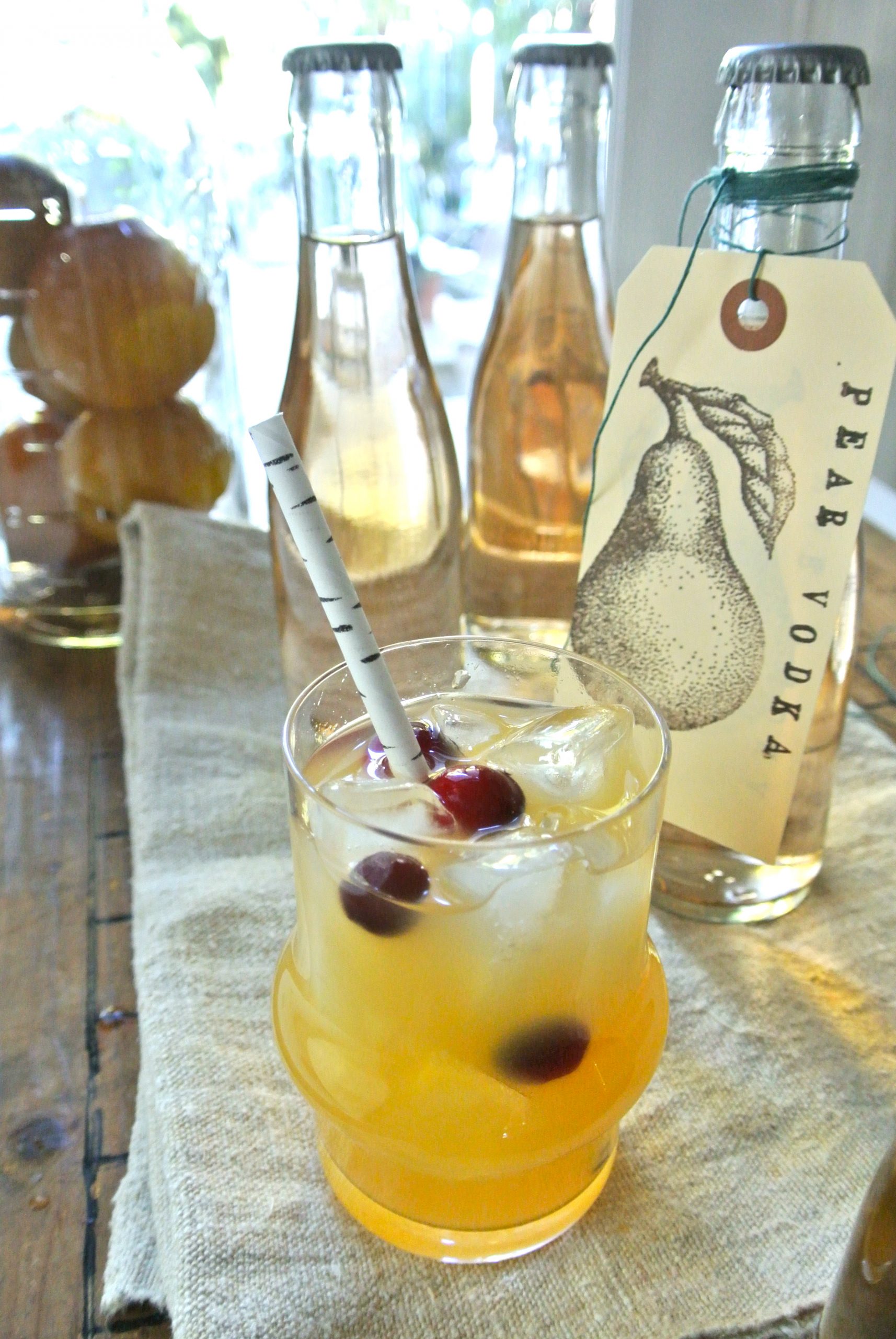 Pear Infused Vodka Holiday Cocktail