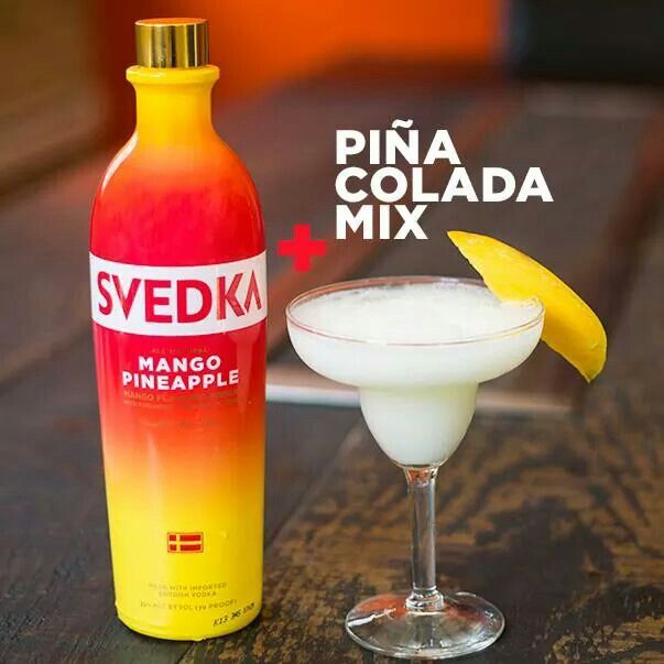 Pina colada mix + svedka mango pineapple