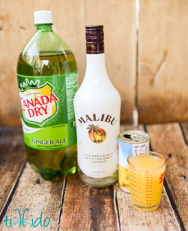 Pineapple Coconut Malibu Rum Summer Cocktail Recipe