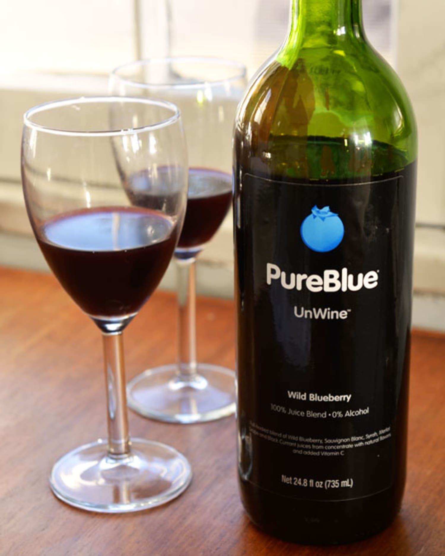 PureBlue UnWine with Wild Blueberry: A Non