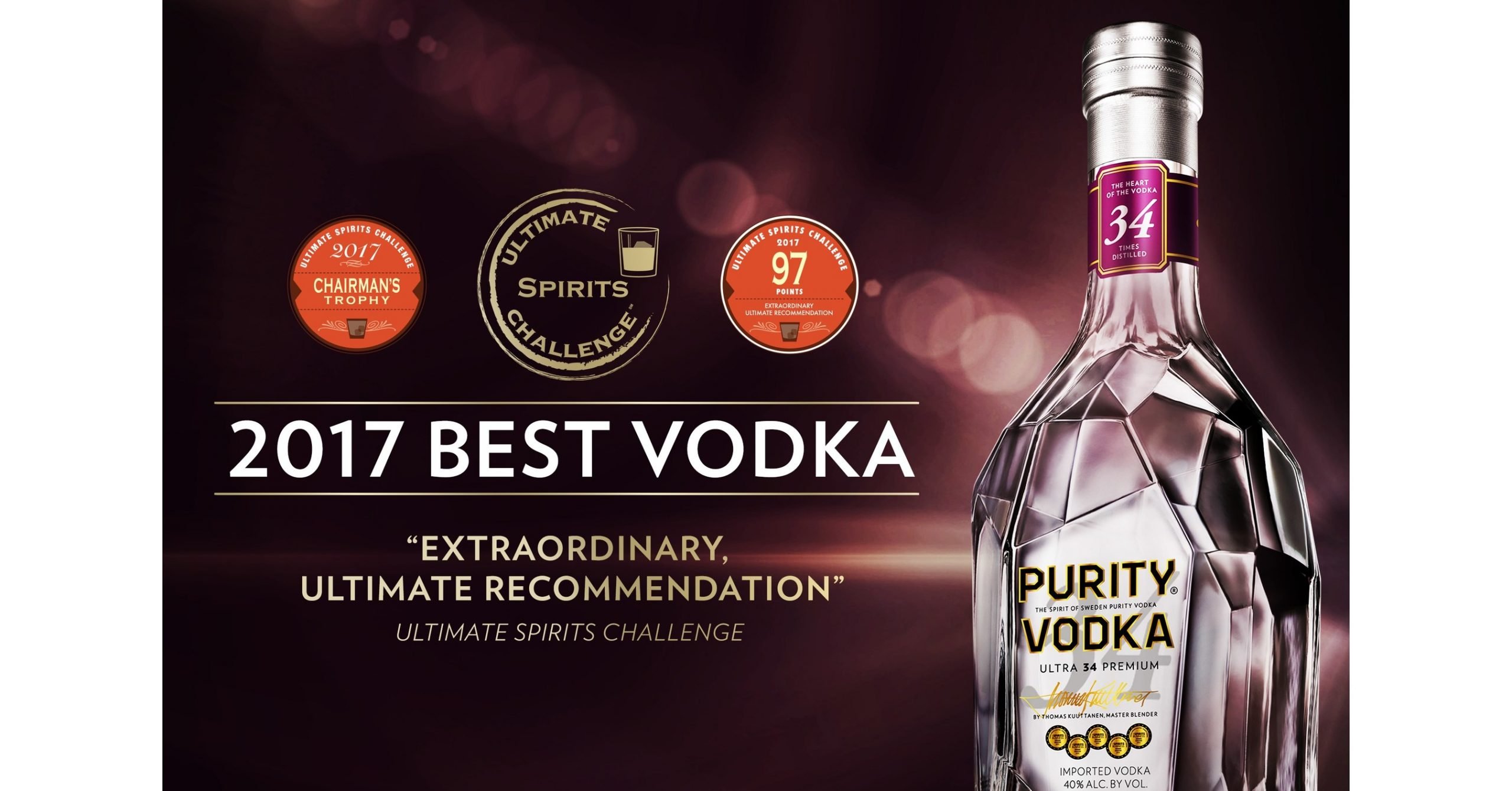 PurityÂ® Vodka Is Top Rated And Named Best Unflavored Vodka ...