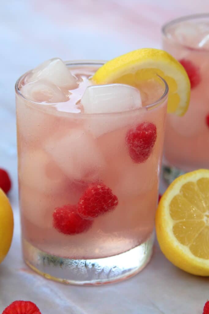 Raspberry Lemonade Vodka Spritzer