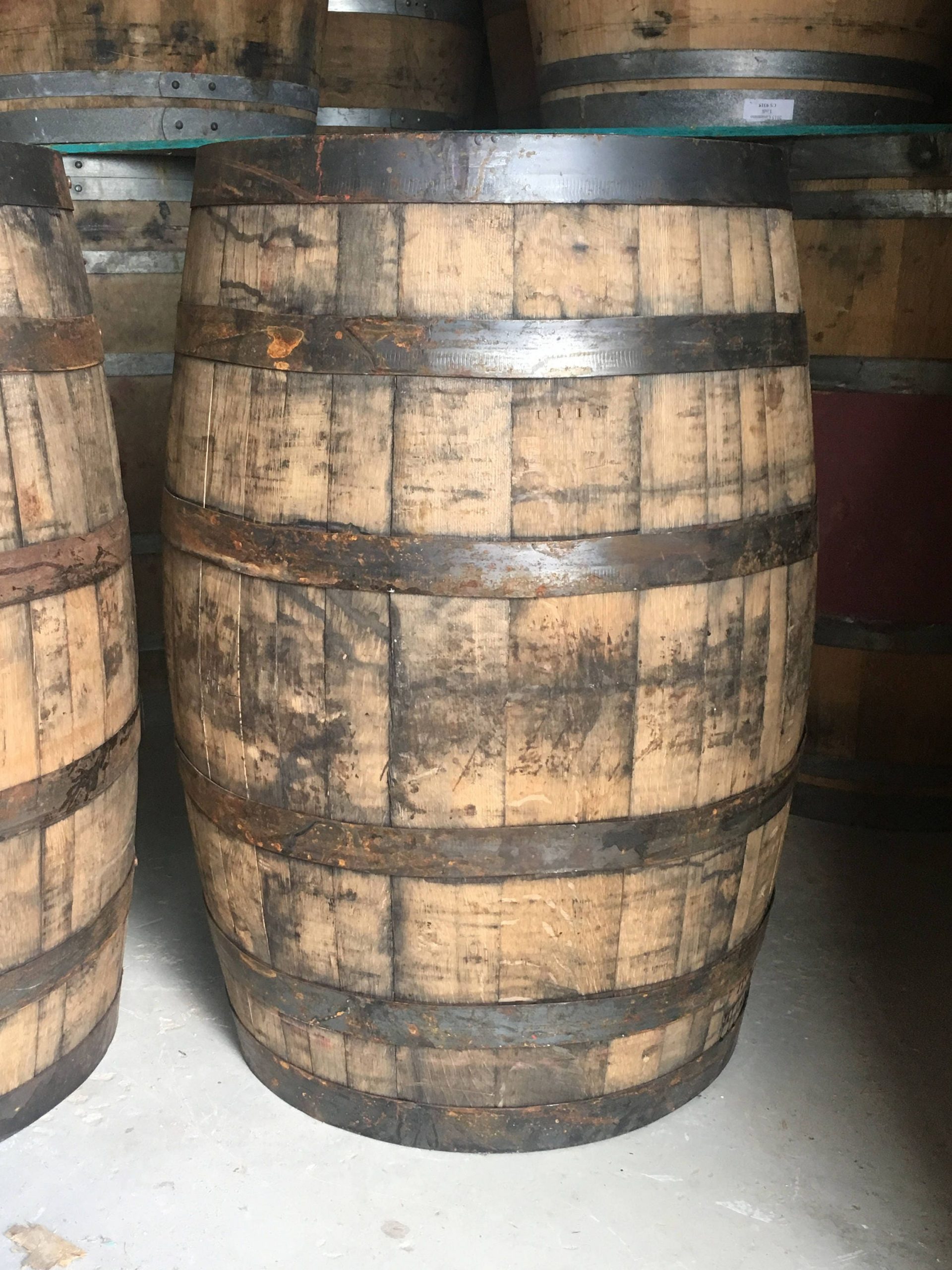Retired Whiskey Barrel Used Oak 53 Gallon Repurpose Free ...