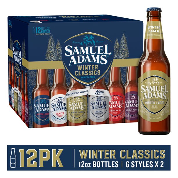 Samuel Adams Winter Variety Seasonal Beer, 12 pack, 12 fl oz bottles ...