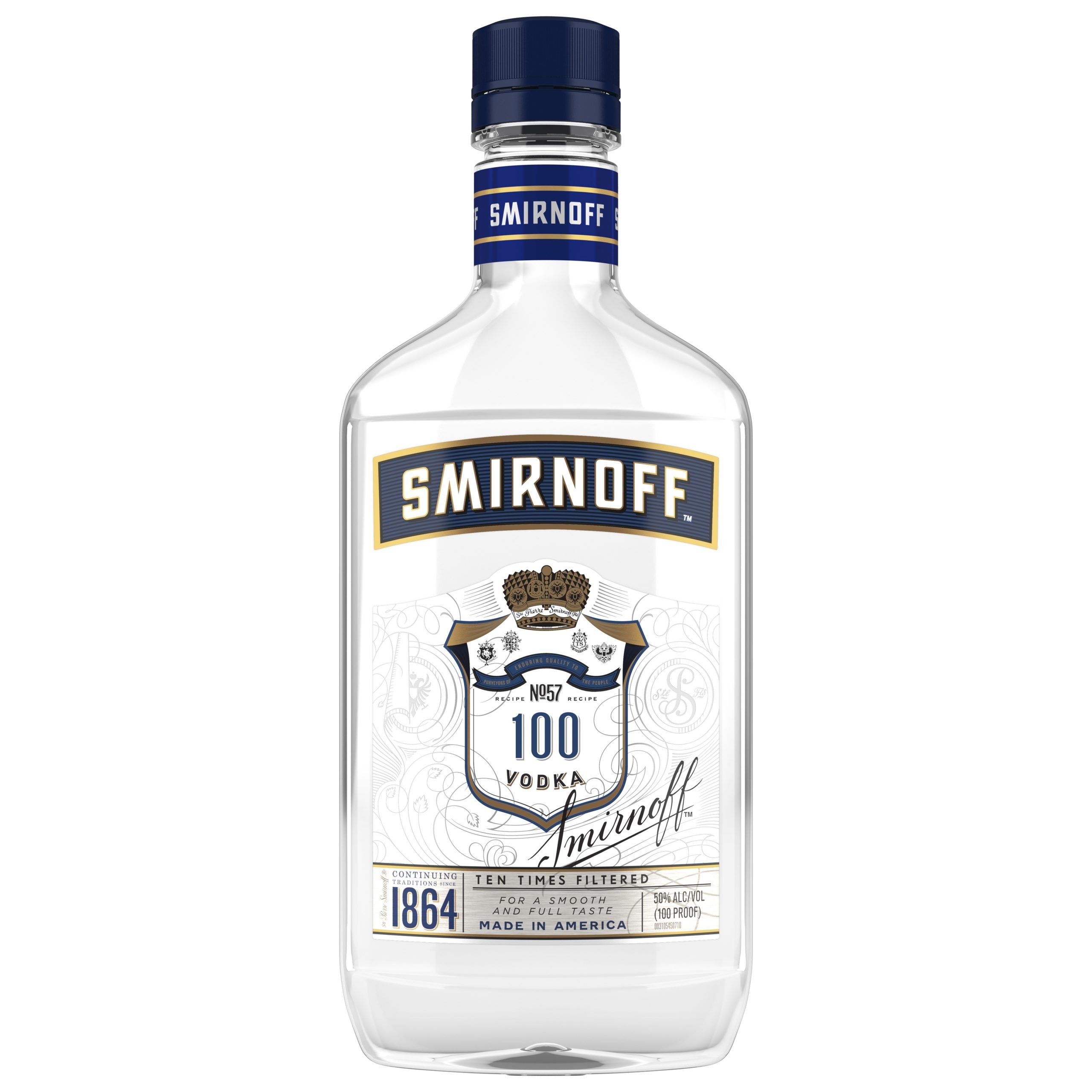 Smirnoff Blue No. 57 100 Proof Vodka, 375 mL
