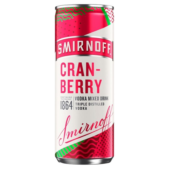 Smirnoff &  Cranberry Juice 250ml from Ocado