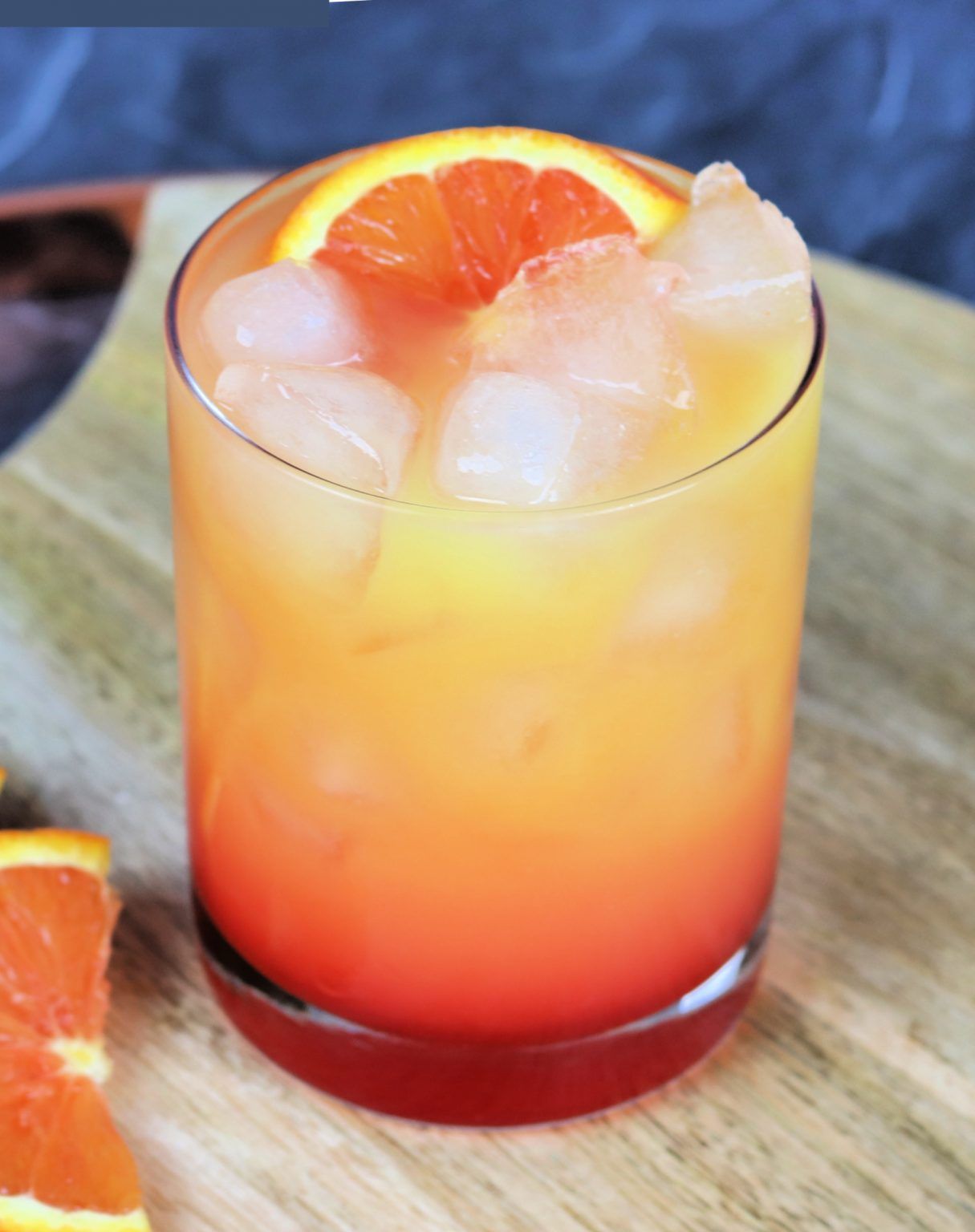 Tequila Sunrise Layered Cocktail