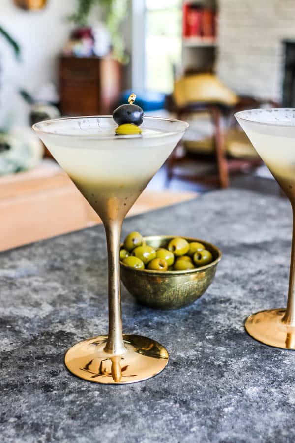 The Best Dirty Vodka Martini recipe for New Year
