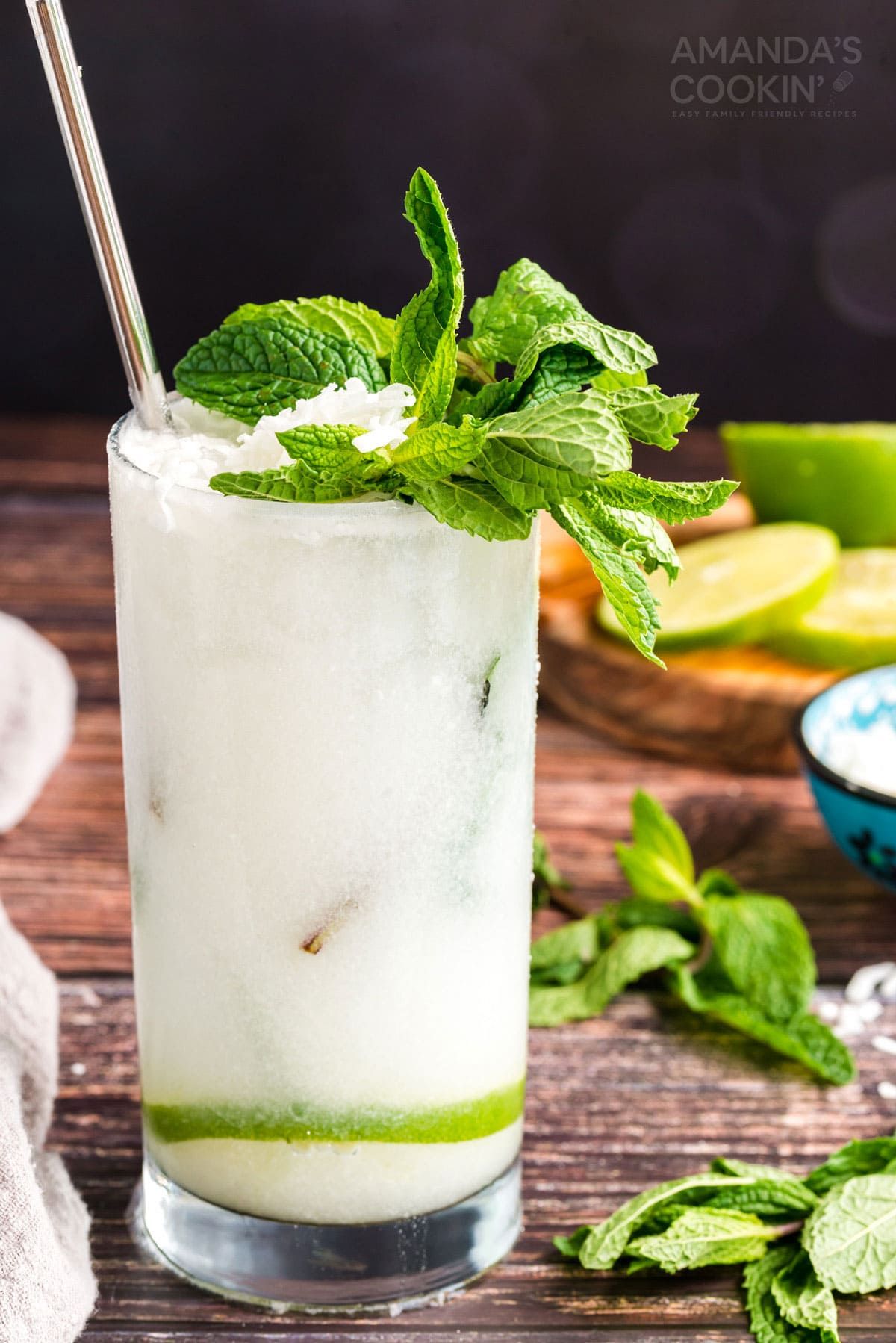 This refreshing Coconut Mojito is made with fresh cooling mint, coconut ...