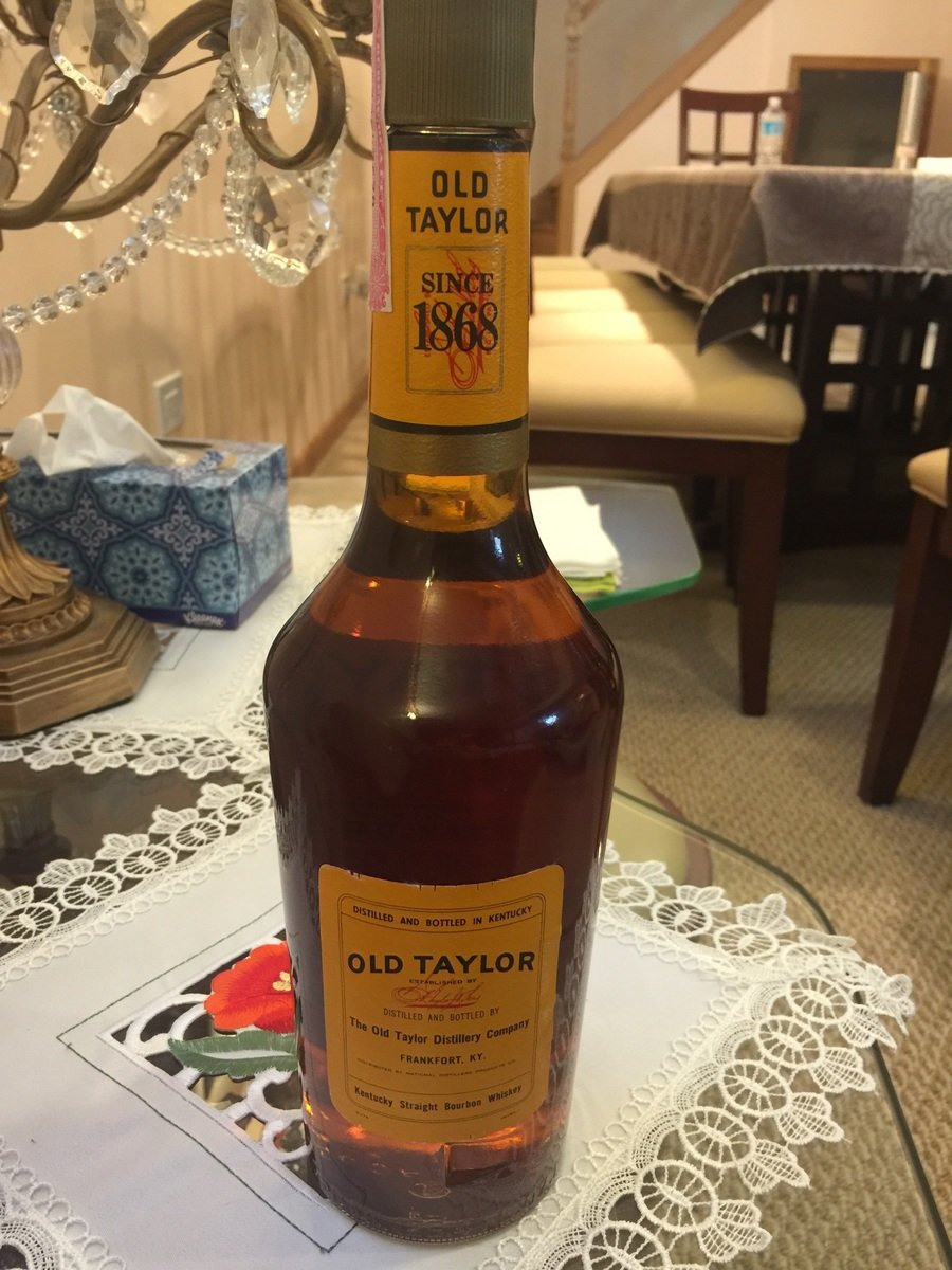 Unopened Old Taylor Bourbon Whiskey