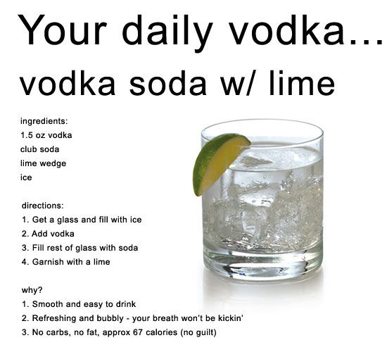vodka soda carbs
