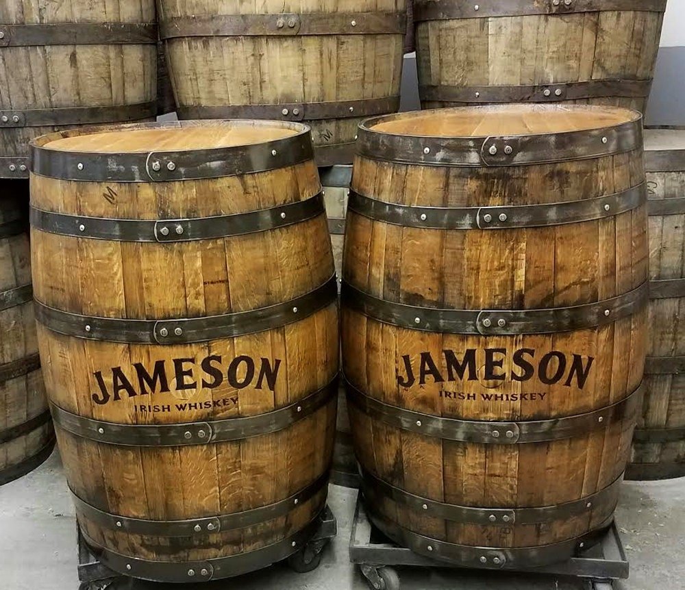 Whiskey barrel customizing finished stained bourbon ...
