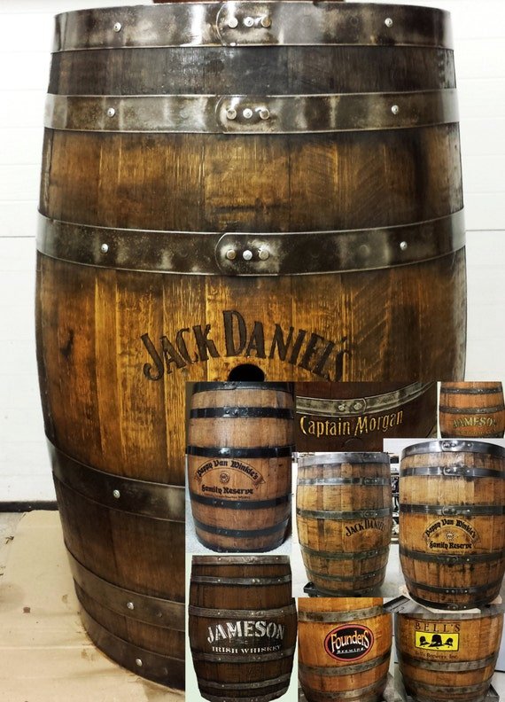 Whiskey barrel customizing finished stained by WhiskeyCartel
