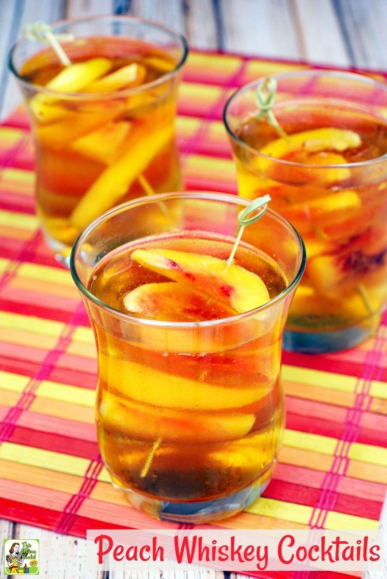 Wondering what to mix with whiskey? Try peaches! This ...